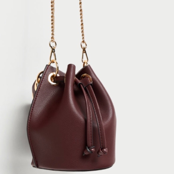 Zara Handbags - New! Mini Bucket Handbag!
